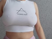 Preview 4 of Sexy girl play with big boobs