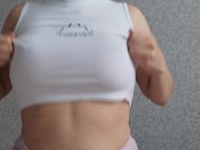 Preview 5 of Sexy girl play with big boobs