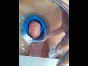 Preview 4 of 🤩 fucked a funny hole😋 penetration into a water cooler!) inside view