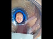 Preview 5 of 🤩 fucked a funny hole😋 penetration into a water cooler!) inside view
