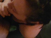 Preview 1 of Pov bbw sucks dick and is rewarded with a facial