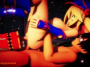 Preview 3 of MMD R18 Dark Magician Girl Threesome