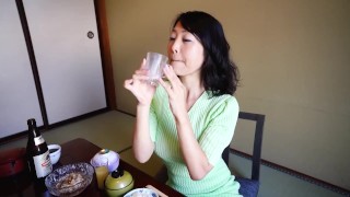 Japanese amateur post Cowgirl crazy mature woman drinking up her sperm
