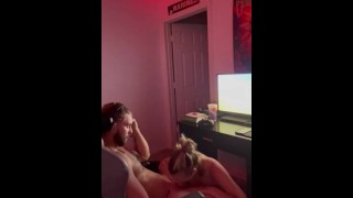 COLLEGE GIRL RIDES BF PLAYING THE GAME! CUCK POV