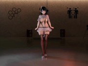 Preview 2 of Shogun Raiden & Yae Miko Sex Hentai Genshin Impact Dancing Gangbang AOA Miniskirt Black Hair smixix