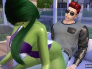 Preview 3 of She Hulk Also Likes Cocks Full of Semen - Sexual Hot Animations