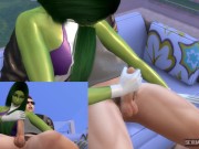 Preview 5 of She Hulk Also Likes Cocks Full of Semen - Sexual Hot Animations