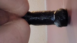 XXL thick black dong wall ring 