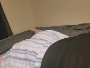 Preview 6 of Milf talking dirty while humping bed