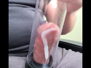 Preview 4 of Penis pump made me shoot gushy amounts of thick sperm.