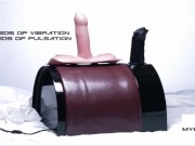 Preview 1 of Saddle Deluxe Riding Sex Machine with Dual Attachments