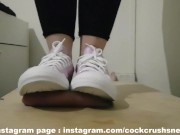 Preview 6 of Cock crushed by Converse and Cum