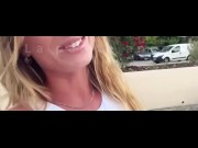 Preview 1 of Vidéo défi blablacar baise inconnu en voiture sur l’autoroute