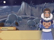 Preview 2 of Four Elements Trainer Katara gave a blowjob in the winter outdoors and continued in the yurt