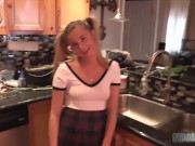 Preview 1 of BadDaddyPOV - Petite Blonde Carolina Sweets will do Anything to make Stepdaddy Feel Better