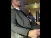 Preview 5 of Smoking and Fleshlight Fucking in Suit (PART 1)
