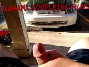 Preview 3 of Risky cumshot fat cock Explodes in the parking lot