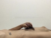 Preview 1 of asian hot gay　Naked masturbation of a slender man living alone