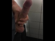 Preview 1 of The temptations was so big I had to go to the public bathrooms and make myself cum - FrankyJ