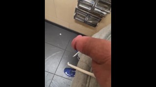 Fast pussy rub until I had a squirting orgasm in public toilet- Sassy Pearl