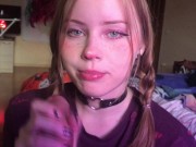 Preview 4 of Younger stepsister sucks big cock and gets cum on face