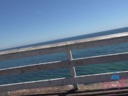 Preview 6 of Beach babe Summer Vixen goes on a ride and sucks cock POV (GFE) Roadhead