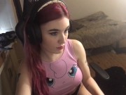 Preview 1 of Hot gamer girl caught masturbating on webcam