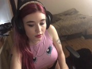 Preview 3 of Hot gamer girl caught masturbating on webcam
