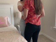 Preview 6 of Convincing my girlfriend to go commando then going down on her after brunch - TEASER