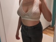 Preview 3 of Sexy boobs in fitting room