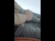 Preview 3 of SLOW MOTION johnholmesjunior shooting cum load while driving on highway slow motion