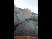 Preview 4 of SLOW MOTION johnholmesjunior shooting cum load while driving on highway slow motion