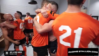 RagingStallion - Muscle Hunk Rugby Team Bareback Orgy