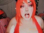 Preview 3 of Chubby Devil Moans Loudly & Begs While Being Fucked By Dildo