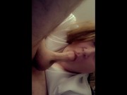 Preview 6 of Bbw Redhead CumSlut SpiderMitten loves to get FaceFucked & Swallow Loads