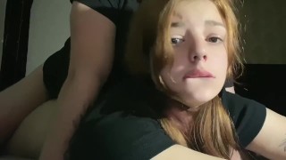 Stepsister made breakfast and got a mouthful of cum.Deluxe_Bitch