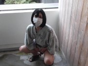 Preview 4 of I peeed in my yukata and masturbated and ejaculated.