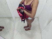 Preview 3 of Fiton එකට ලස්සන අලුතෙන් ගත්ත නයිටිය Sri Lankan New Sex Babe Fitting Night Dress in Dressing Room