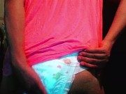 Preview 4 of Cute and sexy girly boy in the second diaper review