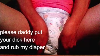 Cute and sexy girly boy in the second diaper review