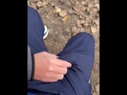 Preview 5 of Random guy touches me up and wanks me off in public | Scally | Chav | Lacoste Trackies