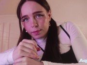 Preview 6 of Fucked in the mouth of a cute schoolgirl