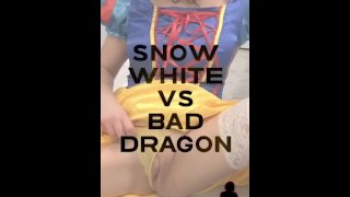 Snow White MILF plays with pussy and rides her bad dragon - Ima Siren