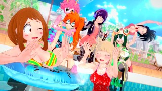 [Hentai Game Koikatsu! ]Have sex with Big tits My Hero Academia Yu Takeyama.3DCG Erotic Anime Video.