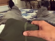 Preview 1 of Fucking his Camo Boxer Briefs and Socks