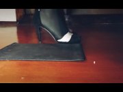 Preview 1 of ASMR pantyhose tights high heels