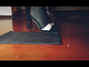 Preview 2 of ASMR pantyhose tights high heels