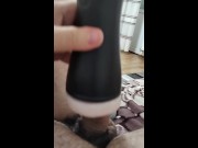 Preview 3 of big dick stroking pulling my big hairy cock