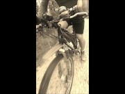Preview 1 of Bicycle Gym with Natural Muscle Guy Andy Autumn 2022 Halloween MTB Edition Part 1