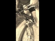 Preview 3 of Bicycle Gym with Natural Muscle Guy Andy Autumn 2022 Halloween MTB Edition Part 1